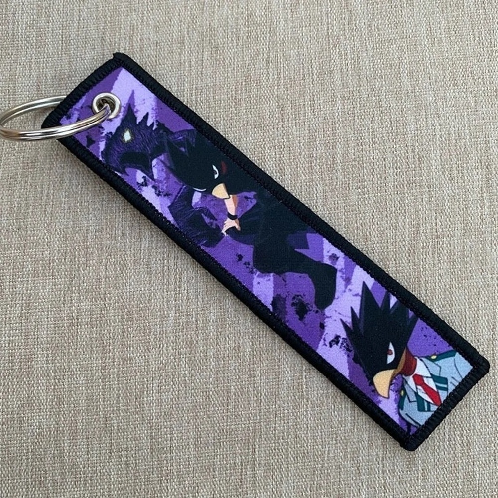NEW My Hero Academia Fumikage Tokoyami Dark Shadow Jet Tag Keychain